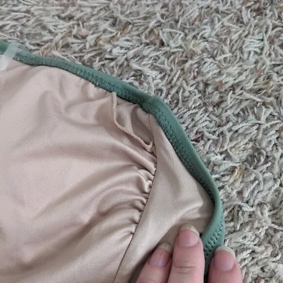 Shade & Shore NWT Deep V Tie 1 pc. Swimsuit Sz M (8-10) - Picture 4 of 5